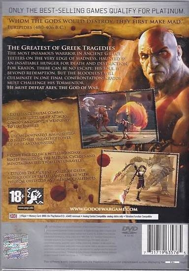 God of War - PS2 - Platinum (Genbrug)